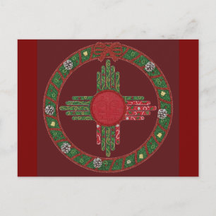 New Mexico Christmas  Invitation Postcard