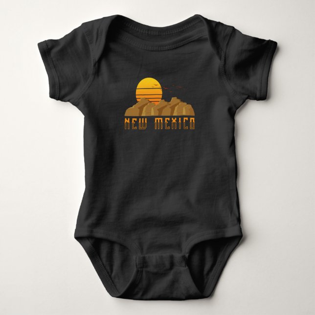 New Mexico  Cinco De Mayo Baby Bodysuit (Front)