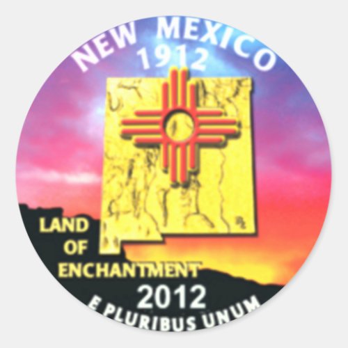 New Mexico Classic Round Sticker