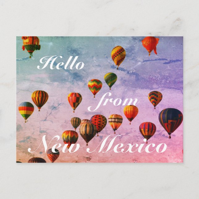 New Mexico Colorful Hot Air Balloons Postcard (Front)