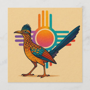New Mexico Colorful Zia Sun Invitation