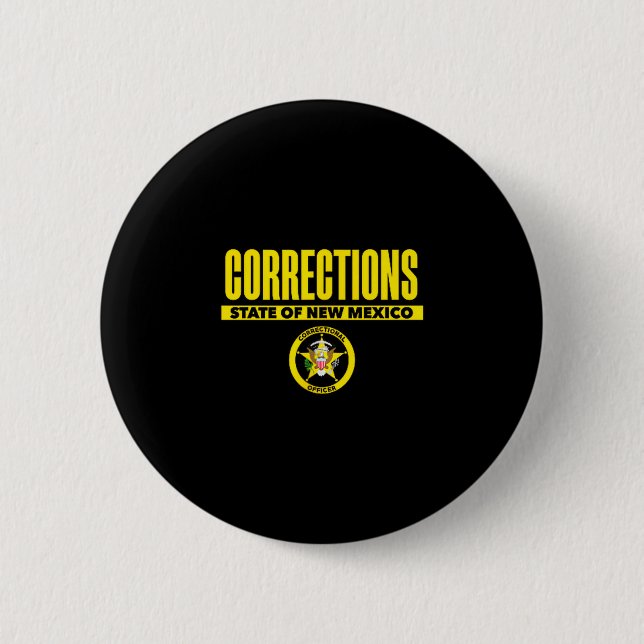 New Mexico Correctional Officer Thin Gray Line  Button (Front)