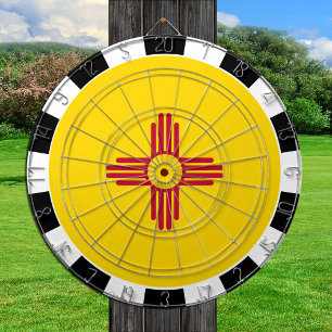 New Mexico Dartboard & New Mexican Flag / board