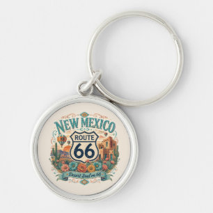 New Mexico Desert Boho Route 66 Soul Vibe Keychain