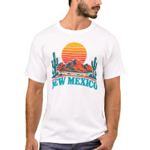 New Mexico Desert Sunset Retro T-Shirt
