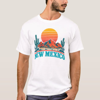 New Mexico Desert Sunset Retro T-Shirt
