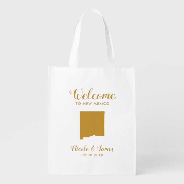 New Mexico Destination Wedding Welcome Bag Tote (Front)