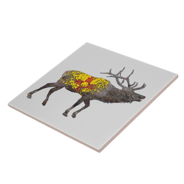 NEW MEXICO ELK CERAMIC TILE (Side)