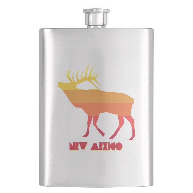 New Mexico Elk Flask (Front)