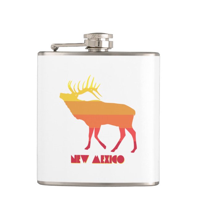 New Mexico Elk Flask (Front)