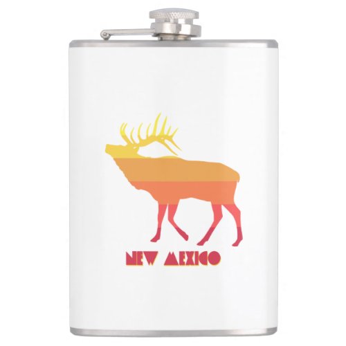 New Mexico Elk Flask