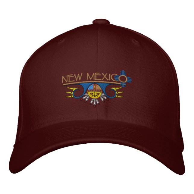 New Mexico Embroidered Baseball Cap (Front)