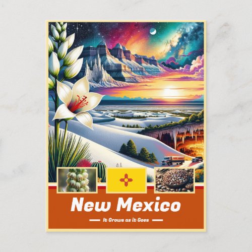 New Mexico Enchanted Landscape Wonders Postcard