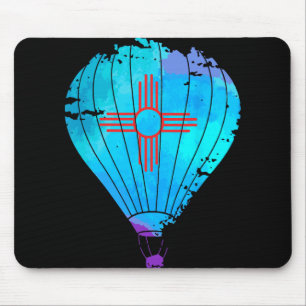 New Mexico Festival Hot Air Balloon Zia Gift Mouse Pad