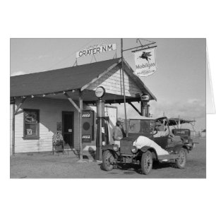 New Mexico Filling Station, 1936 Cards