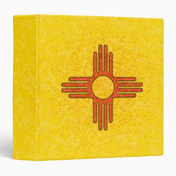 New Mexico Flag 1.5" Ring Binder by manewind at Zazzle