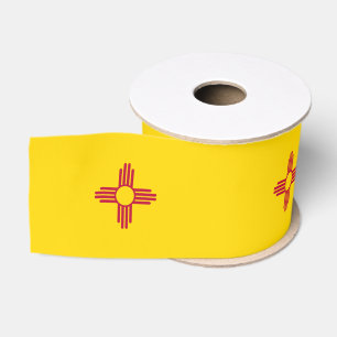 New Mexico Flag & America States USA travel/sports Grosgrain Ribbon