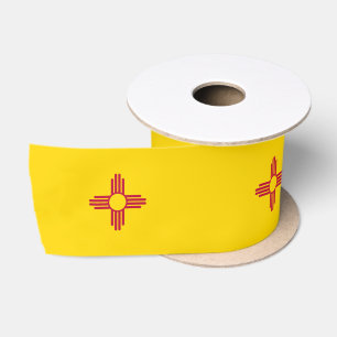 New Mexico Flag & America States USA travel/sports Satin Ribbon