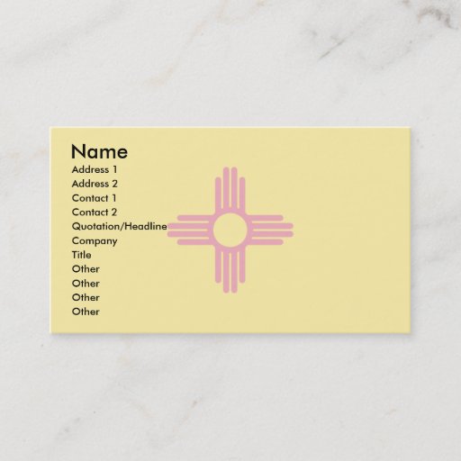 Customizable New Mexico Flag Business Cards