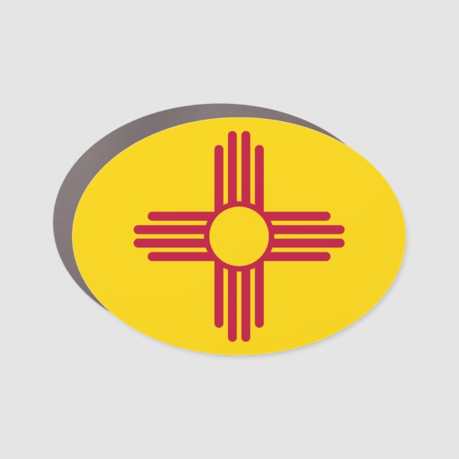New Mexico Flag Car Magnet (Front)