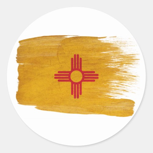 New Mexico Flag Classic Round Sticker