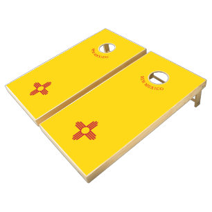 New Mexico Flag Cornhole Set