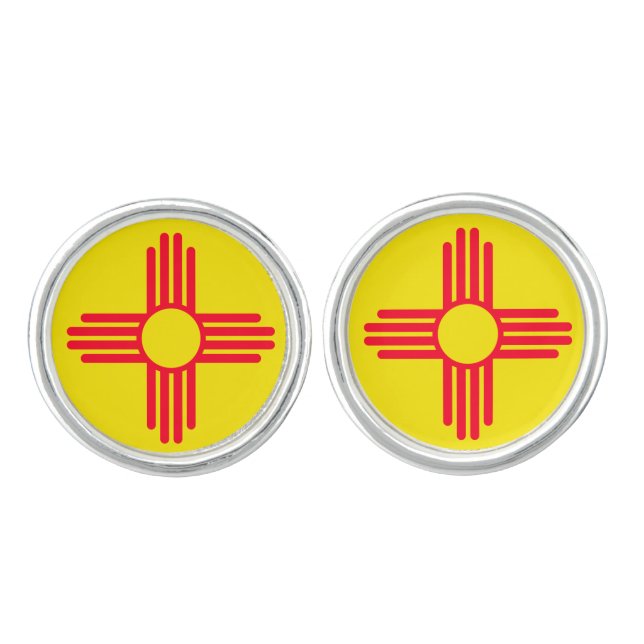 New Mexico Flag Cufflinks (Front)