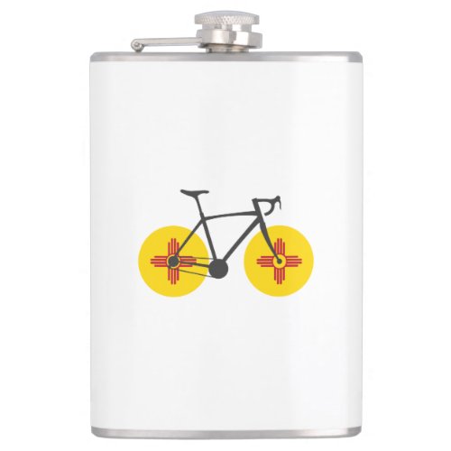 New Mexico Flag Cycling Flask