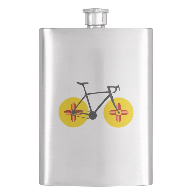 New Mexico Flag Cycling Flask (Front)