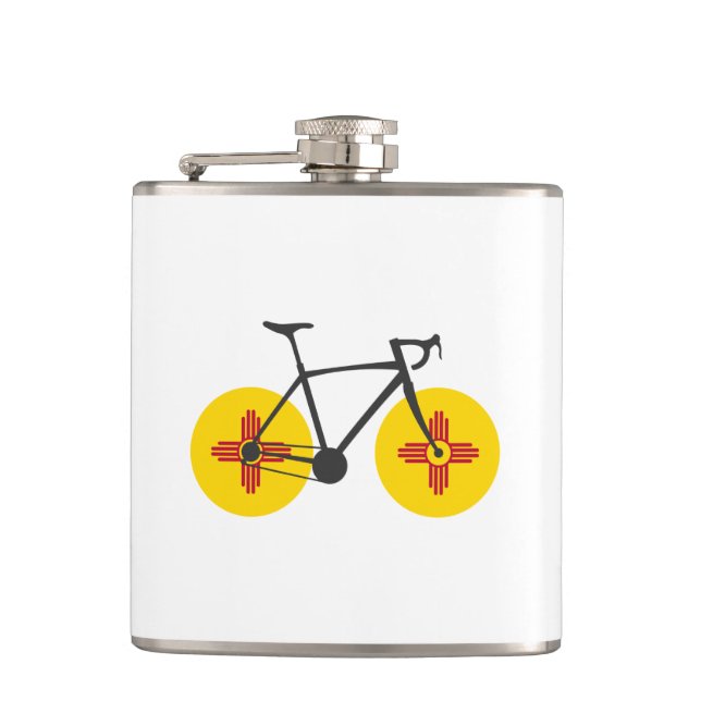 New Mexico Flag Cycling Flask (Front)