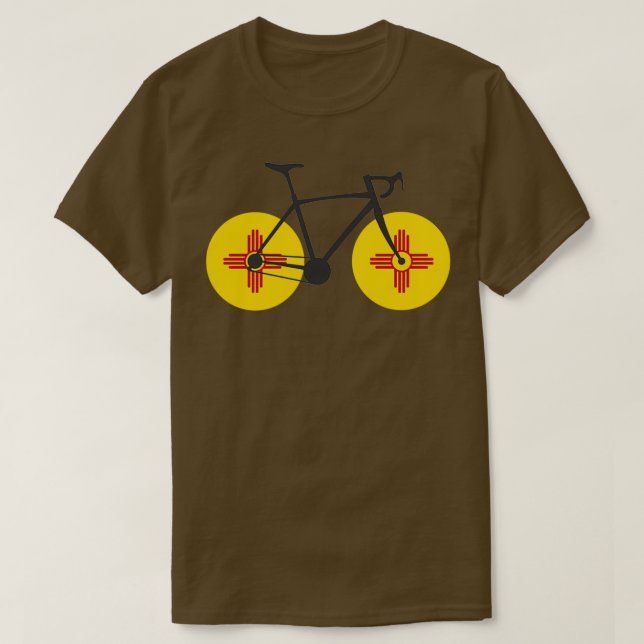 New Mexico Flag Cycling T-Shirt (Design Front)