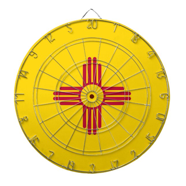 New Mexico Flag Dart Board (Front)