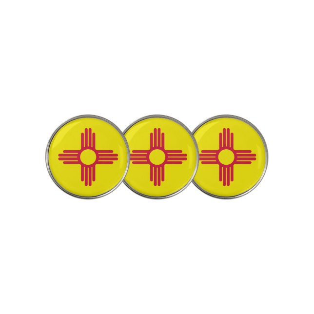 New Mexico flag Golf Ball Marker (3 Up)