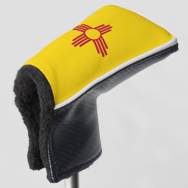 New Mexico Flag Golf Head Cover (3/4 Front)