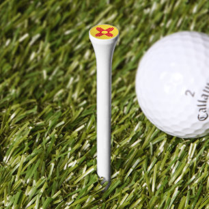 New Mexico flag Golf Tees