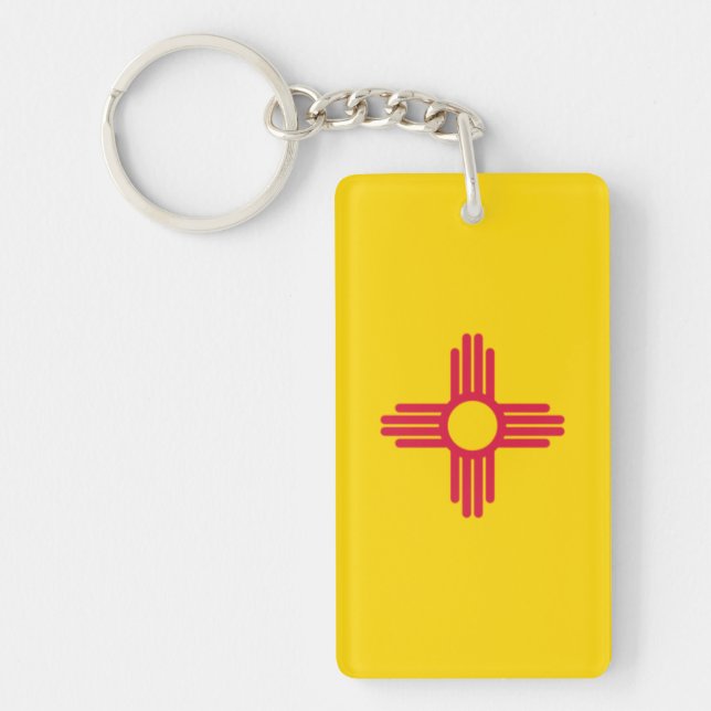 New Mexico flag Keychain (Front)