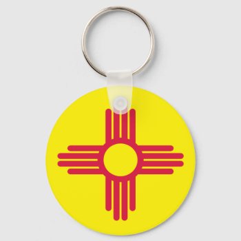 New Mexico Flag Keychain by Pir1900 at Zazzle