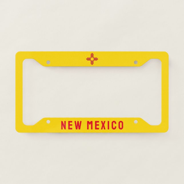 New Mexico Flag License Plate Frame (Front)