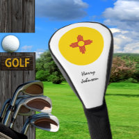 New Mexico Flag, Monogrammed Golf Clubs Covers USA