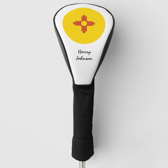 New Mexico Flag, Monogrammed Golf Clubs Covers USA (Front)