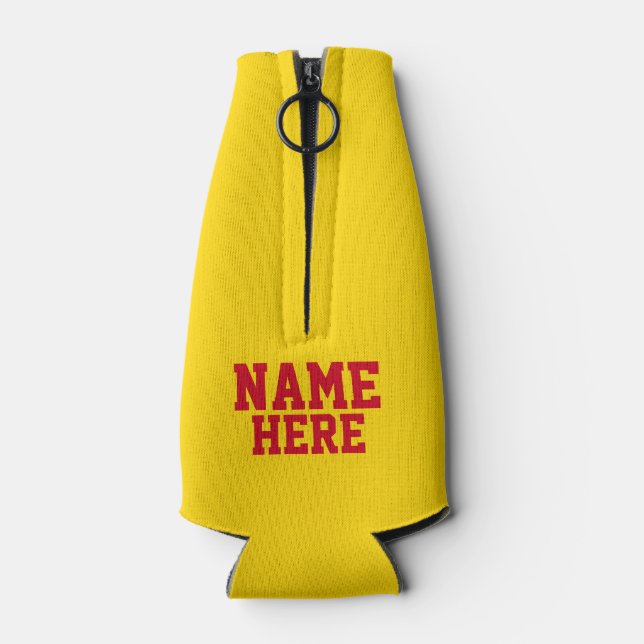 New Mexico Flag Name Bottle Cooler (Back)