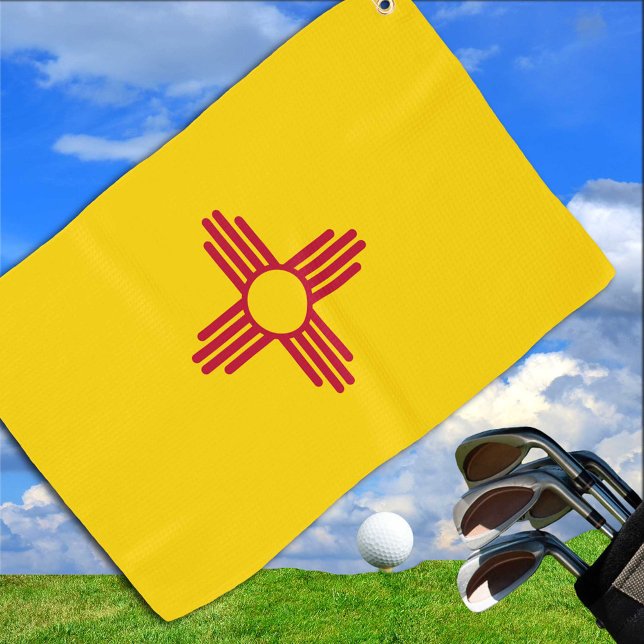 New Mexico Flag & New Mexico State USA golf /sport Towel (Creator Uploaded)