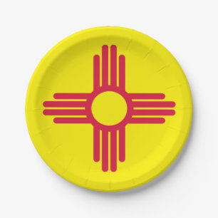 New Mexico flag Paper Plates