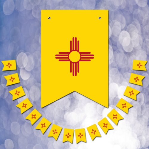 New Mexico Flag Party bunting Banners  Weddings