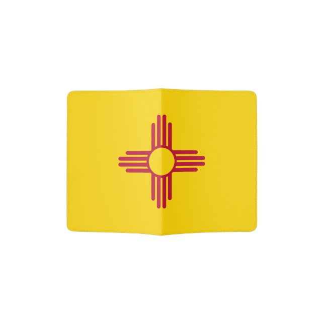 New Mexico Flag Passport Holder (Opened)