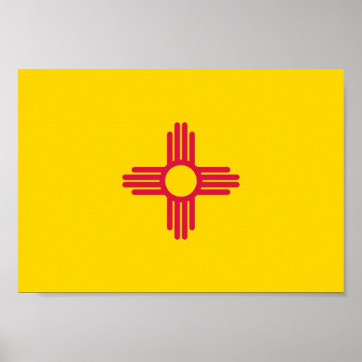 New Mexico Flag Print | Zazzle