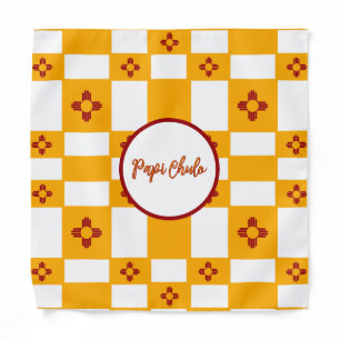 New Mexico Flag Red Zia Yellow Bandana