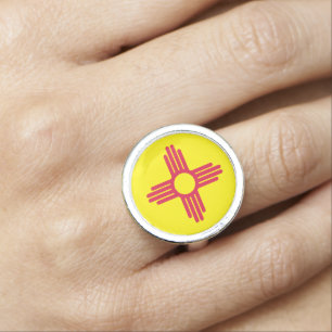 New Mexico flag Ring