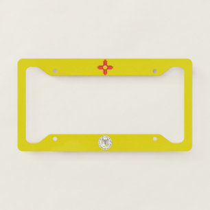 New Mexico flag-seal   License Plate Frame