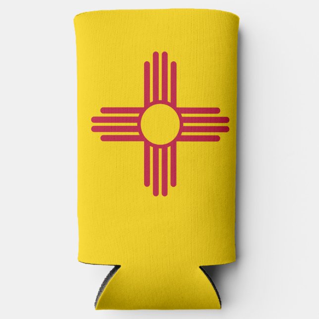 New Mexico Flag Seltzer Can Cooler (Front)